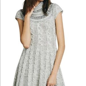 Free people sweater dress in heather gray size M